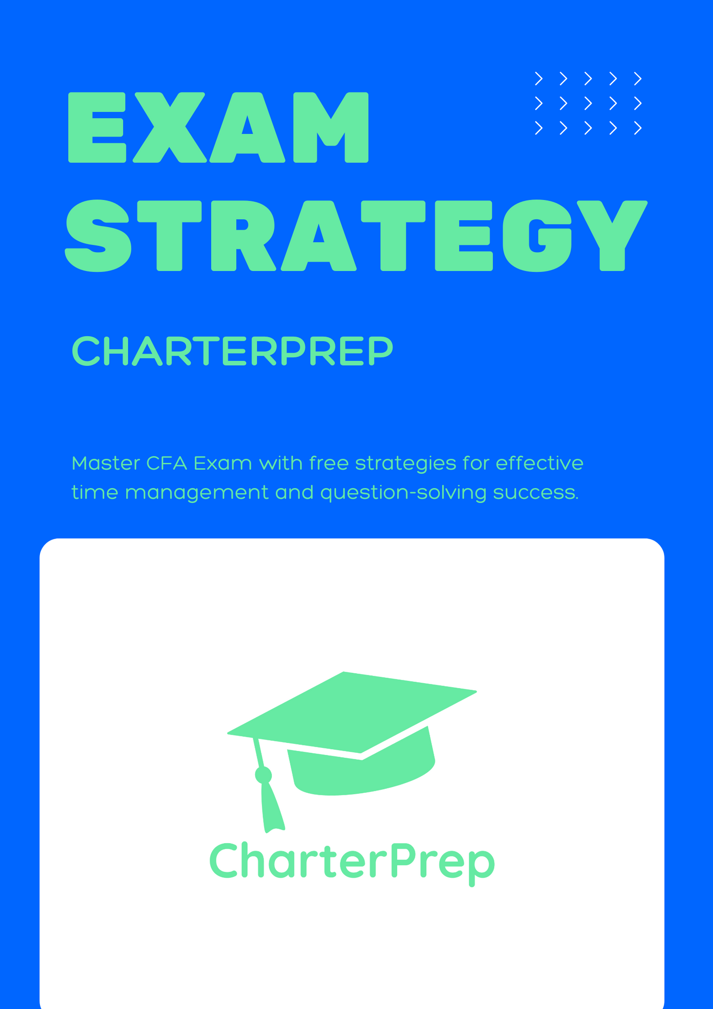 CFA Free Exam Prep Strategies